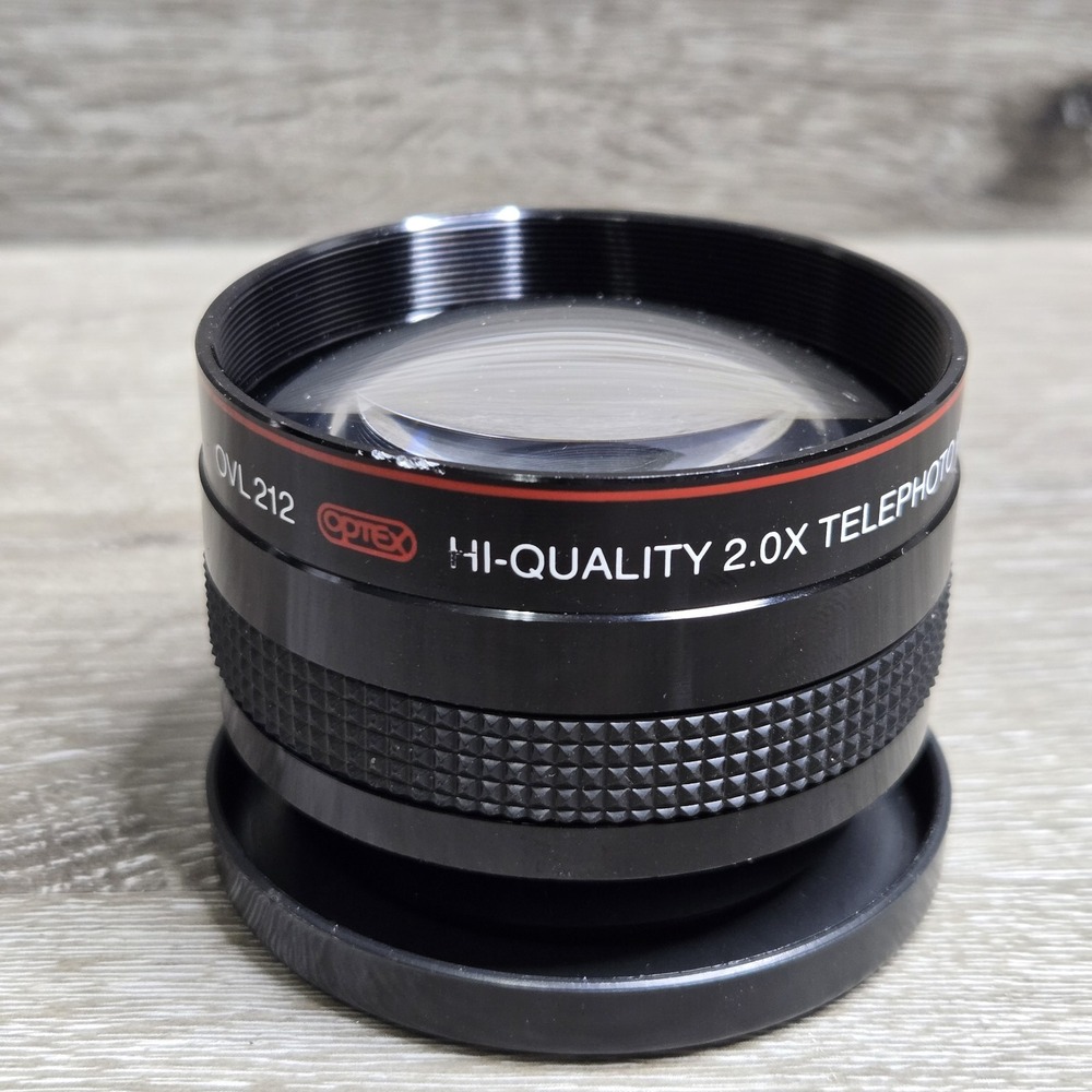 Optex OVL 212 2.0X Telephoto Video Lens Unisex Black Metal Japan Made Tested